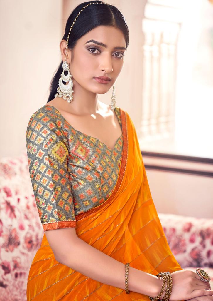 Kashvi Maanvi Regular Wear Printed Georgette Latest Designer Saree Collection 